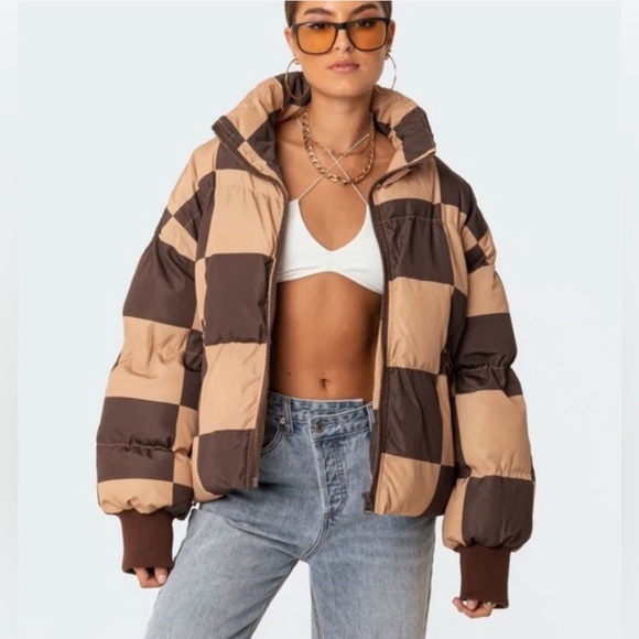 Edikted Jackets & Blazers - edikted Color Block Puffer Coat - Size XS